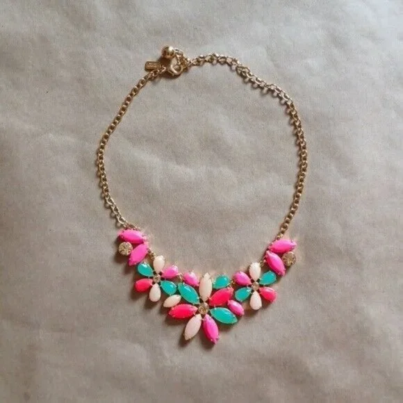 SOLD - KATE SPADE Gardens of Paris Floral Statement Necklace - Picture 2 of 7